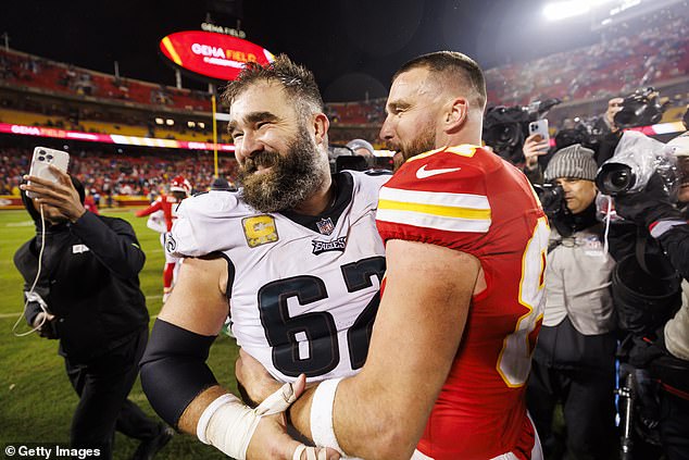 1709738957 980 Travis Kelce bursts into tears AGAIN while discussing Jasons NFL