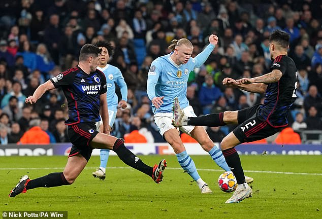 Erling Haaland scored City's third goal and prepared magnificently for the trip to Liverpool