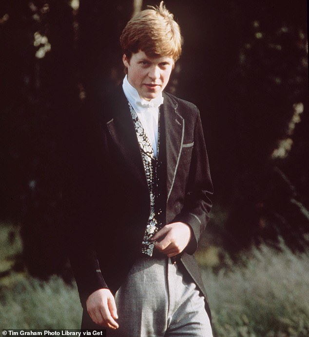 Charles attended Eton College, during which time his sister Diana married Prince Charles when she was 20 (Charles pictured at Eton)