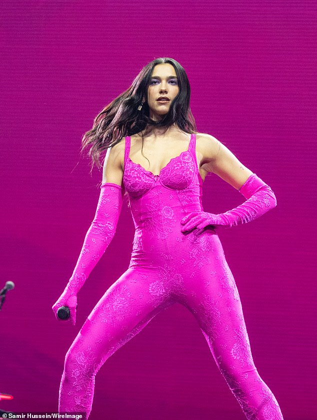 If he accepts, Stevie will join rumored artists Coldplay and Dua Lipa (pictured) as the three headliners of the June 26-30 festival.