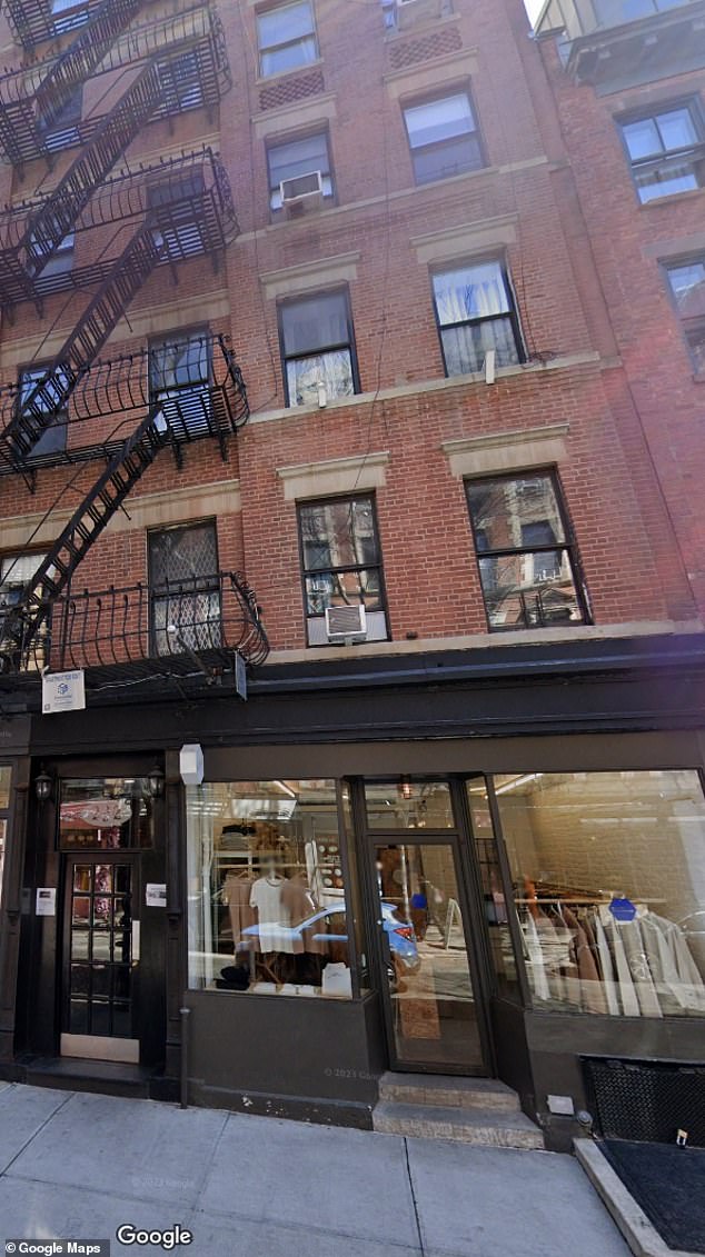 The apartment is located at 232 Elizabeth Street in the Nolita neighborhood of the Big Apple.