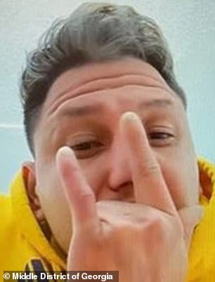 Police discovered a photo of Diego on social media making hand signs for the gang.