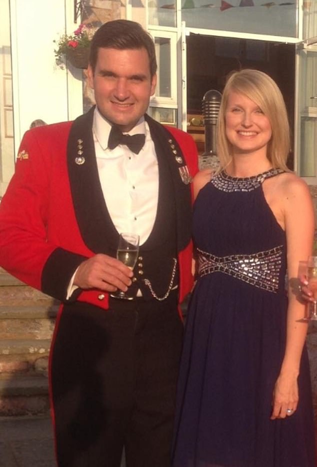 Pictured: Lt. Col. Tom White in uniform with his wife Stephanie.