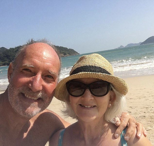 Pictured: Gary and Kay White on vacation