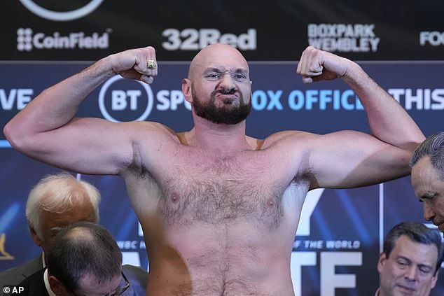 If Joshua and Tyson Fury (pictured) win their next fights, they could finally meet
