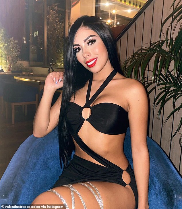 Valentina Trespalacios (pictured) was dating John Poulos for almost a year before his violent death in January 2023. The couple met online in 2022 and later met in person in Cancun.