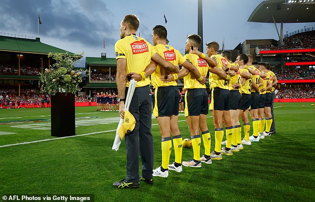 A minute of silence was respectfully observed before the start of the new season.