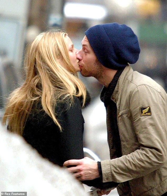 Gwyneth and Chris are pictured in the early moments of their romance in 2003.