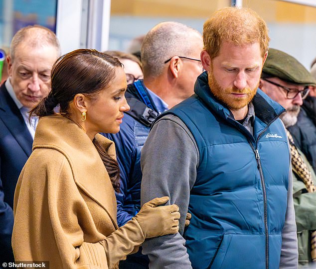 There are endless photos of Harry looking somber, of Meghan clinging like a limpet at another pop concert. He, rigid as a board. But maybe that's what most marriages are like after a while?