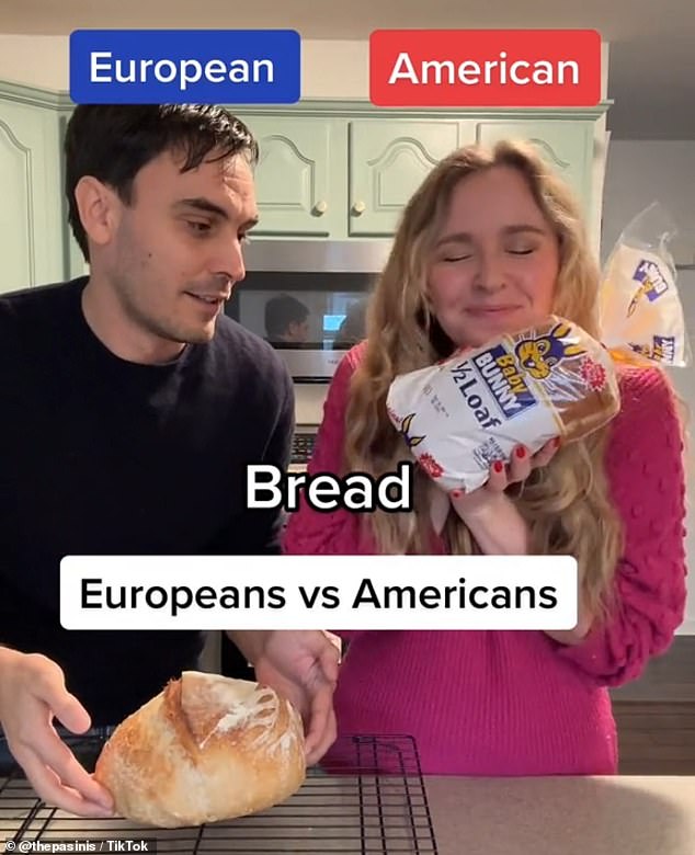 Alessio and Jessi Pasini, from Italy and Nashville respectively, have gone viral after sharing the funny cultural differences they found, even with bread.