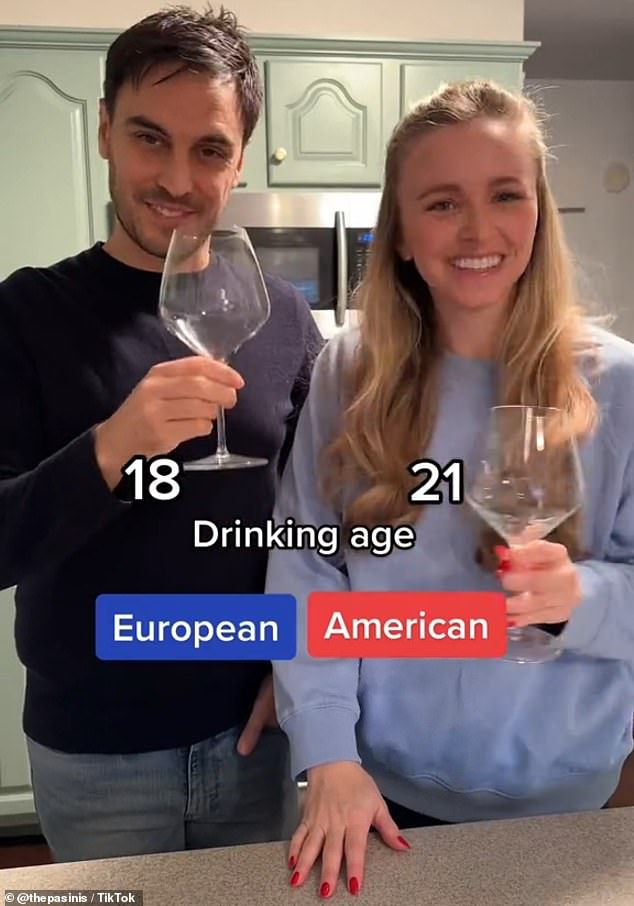 Americans cannot drink legally until age 21, while Europeans can start drinking legally at age 18.