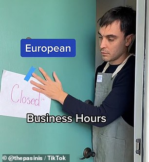 European stores have shorter opening hours