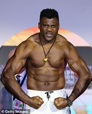 Ngannou has pretty much maintained his weight at 272.6 pounds.