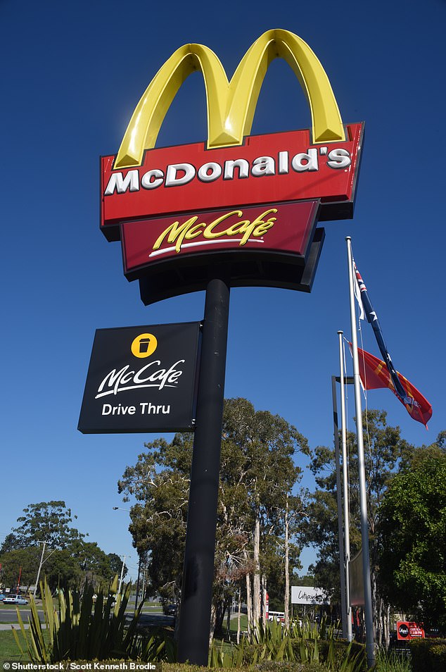 The man met his victim when they both worked at McDonald's, where he had a high-level position (file image of a McDonald's restaurant in Australia, not the one involved in this case)