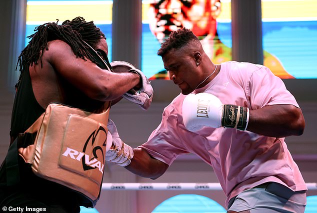 Cooper and Ngannou trained earlier this week to prepare for Ngannou's fight against Anthony Joshua.