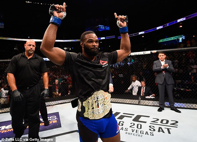 Woodley held the UFC welterweight title from 2016 to 2019 after dethroning Robbie Lawler