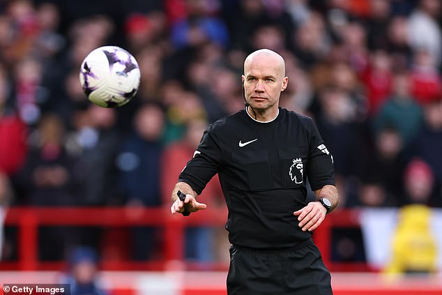 Paul Tierney will not referee any games this weekend, but will be the VAR referee in Arsenal-Brentford
