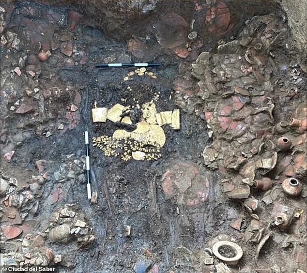 But the site offered more than treasure: the remains of up to 31 sacrificial victims were also unearthed.