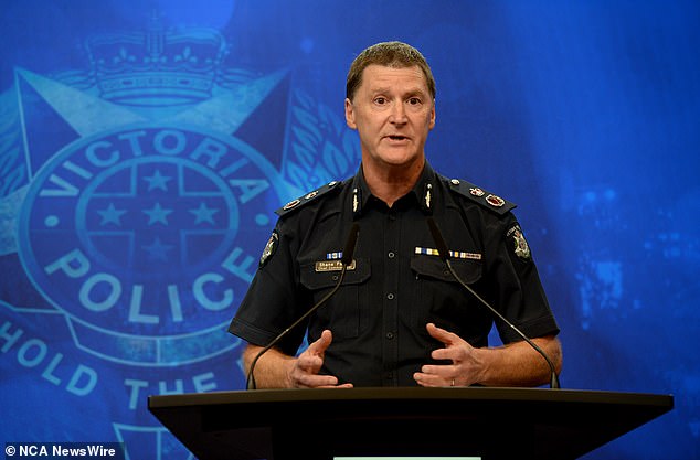 Victoria Police Commissioner Shane Patton (pictured) urged anyone with information about Ms Murphy's disappearance to come forward as police intensify their search for the missing woman.