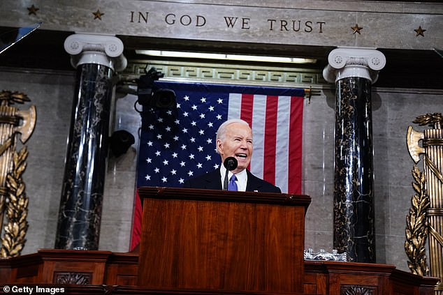 Britt lashed out at Biden's defense of his border and economic policies, telling harrowing stories related to illegal immigration and saying he is out of touch. 'The American people are scraping by while President Biden proudly proclaims that bidenomics is working. My God, bless his heart. We know better'