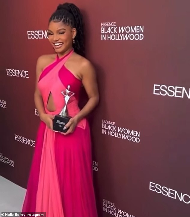 Bailey would parade before the cameras with the Essence Black Woman In Hollywood Award after the presentation on stage