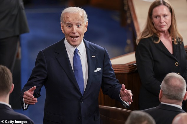 President Joe Biden worked the floor after delivering his State of the Union address on Thursday. Democrats were delighted that Biden attacked Republicans so strongly, criticizing them for delaying Ukraine funding and derailing a bipartisan border bill.