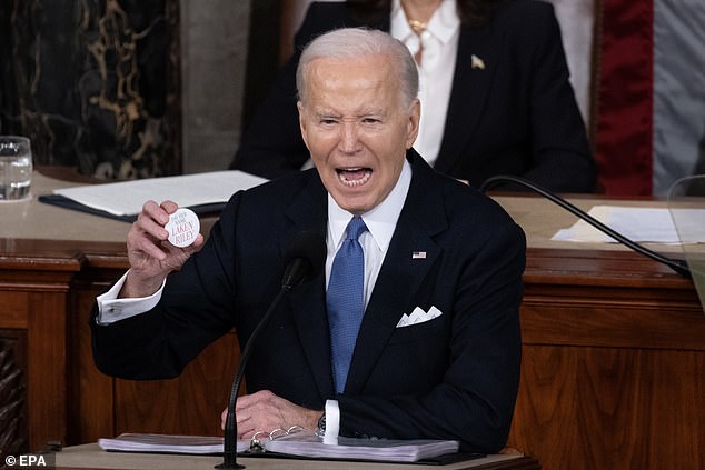 President Joe Biden criticized congressional Republicans for blocking a bipartisan immigration bill during his State of the Union address.