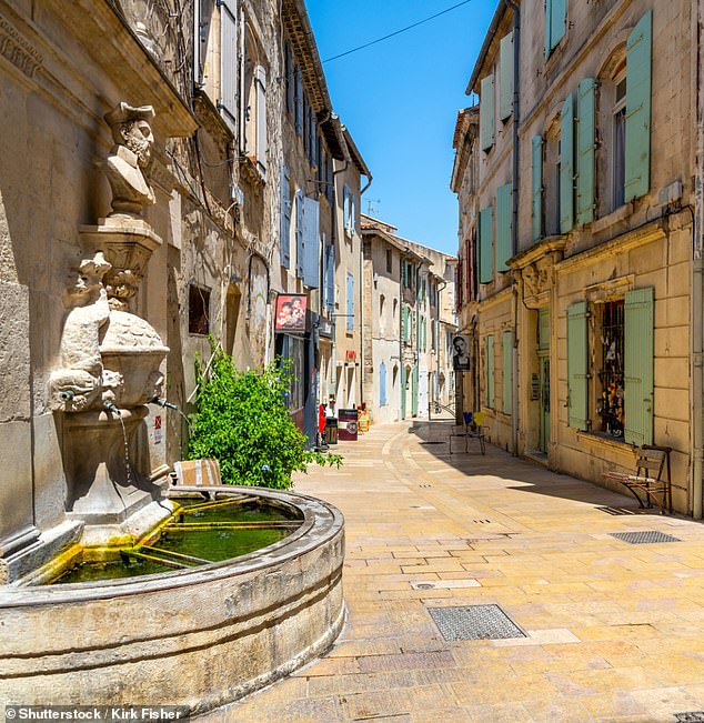 In the photo: The Fountain of Nostradamus in the medieval old town of Saint Remy