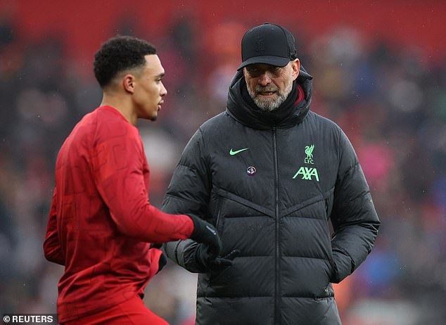 1709906958 177 Jurgen Klopp comes to the defence of Trent Alexander Arnold amid