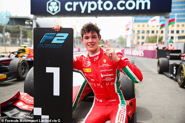 The teenager won two races on the F2 circuit last year competing for Prema Racing