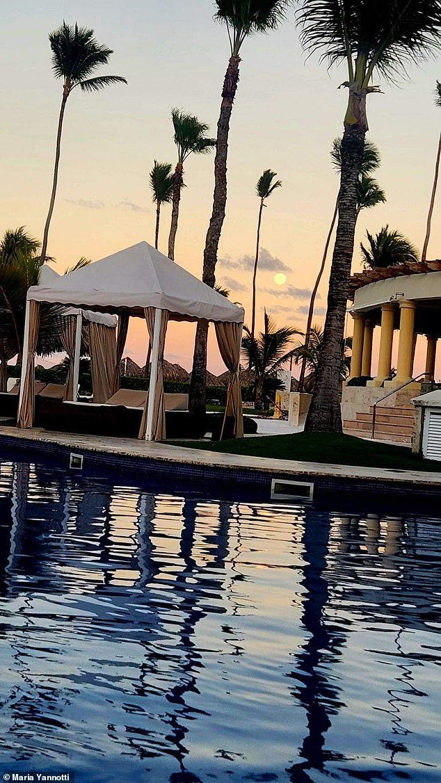 Yannotti shared a photo from the trip with DailyMail.com.  They stayed at the Grand Bavaro, where rooms cost more than $690 a night.