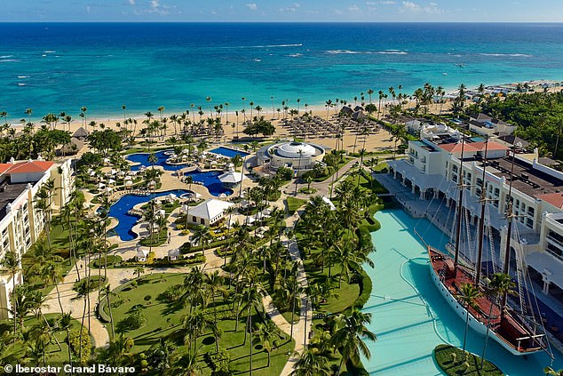 The couples booked separate rooms at the adults-only Grand Bávaro, a luxurious beachfront retreat that features three pools, a golf course, private butlers and personal trainers.