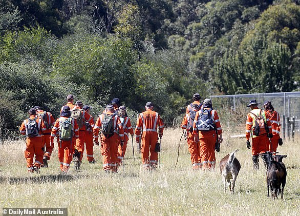 Ms Murphy's disappearance from her home in East Ballarat, 70 miles northwest of Melbourne, on February 4 sparked a colossal search operation as hundreds of police officers, SES workers and volunteers scoured nearby bushland.