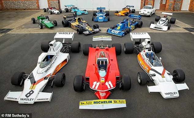 Scheckter's entire collection of cars which, if sold at their high estimate, could fetch around £11 million for the former F1 champion.
