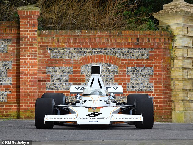 With almost the same heritage behind them, McLaren's lots include Scheckter's 1973 McLaren M23;  Arguably the M23 is one of McLaren's best models and one of the most attractive cars in the sport.