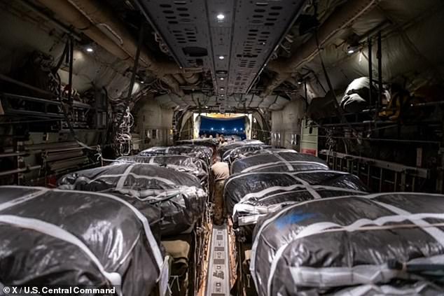 American C-130s dropped more than 38,000 meals along the Gaza coast, allowing civilian access to critical aid.