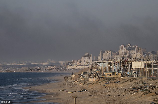 Smoke rises following Israeli airstrikes in the northern Gaza Strip, March 1, 2024. More than 30,200 Palestinians and more than 1,300 Israelis have been killed, according to the Palestinian Health Ministry and the Israel Defense Forces. (IDF)