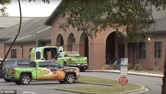 Fairhope West Elementary School (pictured) closed for a few days last month for a deep cleaning as officials try to control the outbreak.