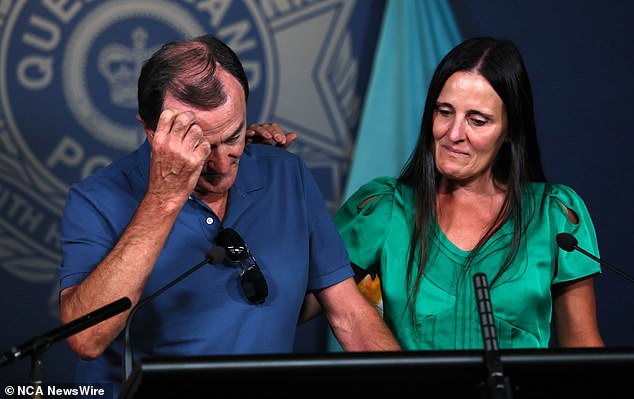 At an emotional press conference in Brisbane on Friday, Kris Mietus (pictured left) urged anyone with information about his missing son to come forward.