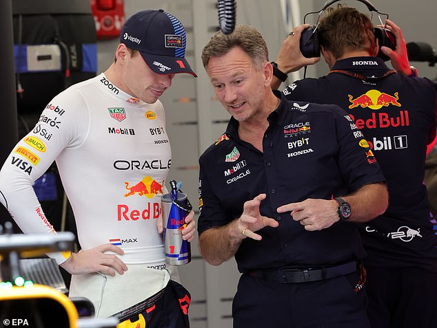 Marko faces disciplinary action over allegations he leaked incriminating evidence against team manager Christian Horner (right).