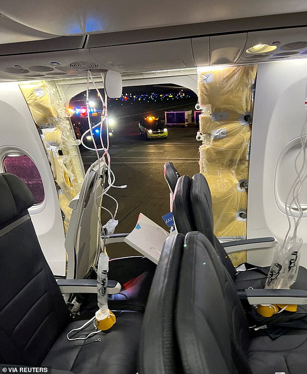 There were no serious injuries from the terrifying midair failure, but passengers' belongings including phones flew out of the plane