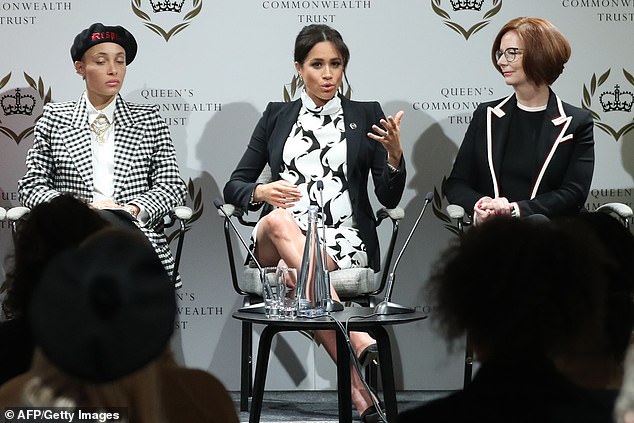 2019: Meghan spoke about the exchange again during a panel discussion hosted by King's College London for the annual celebration of women.