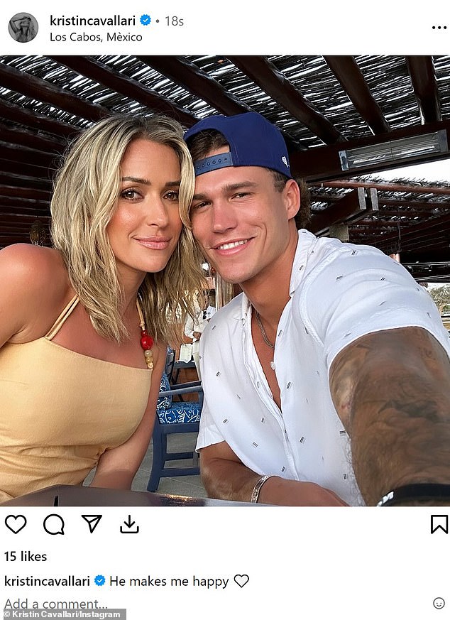 Kristin revealed her latest love match last week, when she shared a photo of herself getting close to Mark during their getaway in Los Cabos, Mexico.