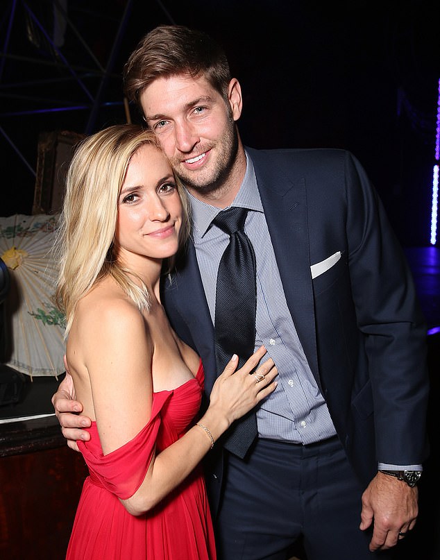 Kristin was previously married to Jay Cutler, a former football player, from 2013 until they separated in April 2020, with their divorce finalized in June 2022; seen in 2015