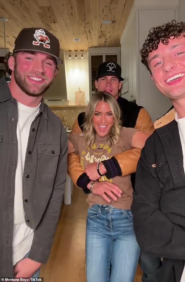 Kristin appeared in a fun video on the 24-year-old model's joint TikTok, Montana Boyz, alongside her friends on Friday, just three days after she revealed their relationship.