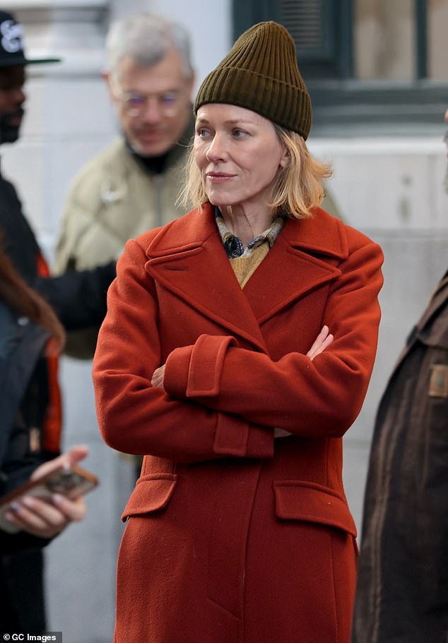 The actress, 55, dressed in a variety of autumnal outfits while filming scenes for the drama, in which she will take on the lead role, in Greenwich Village.