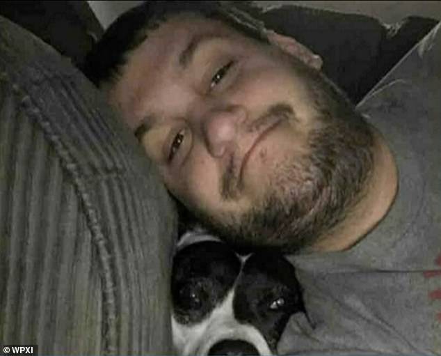 Rosenberg shot and killed a man he allegedly met on a dating app, Jeremy Dentel (pictured), 28, inside his Baldwin home in February 2020.