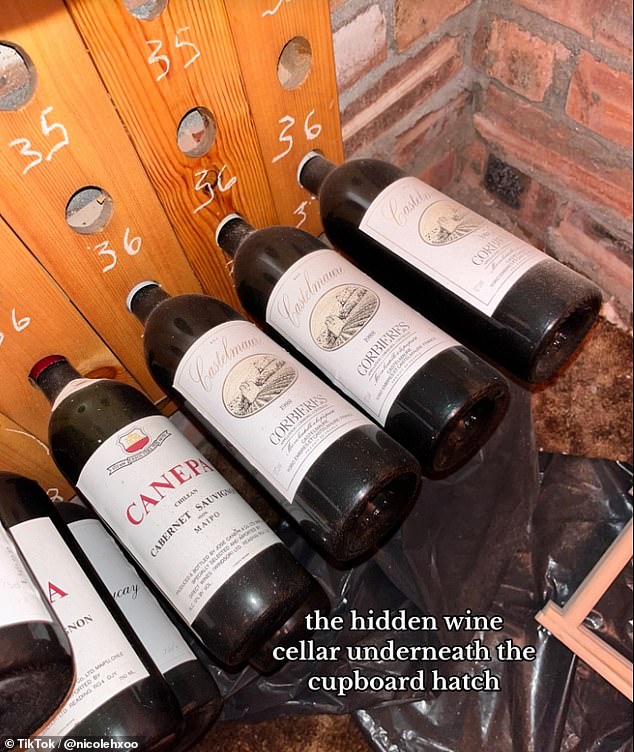 There was one hidden gem that made all the challenges worth it: a wine cellar hidden under the hatch of her closet.