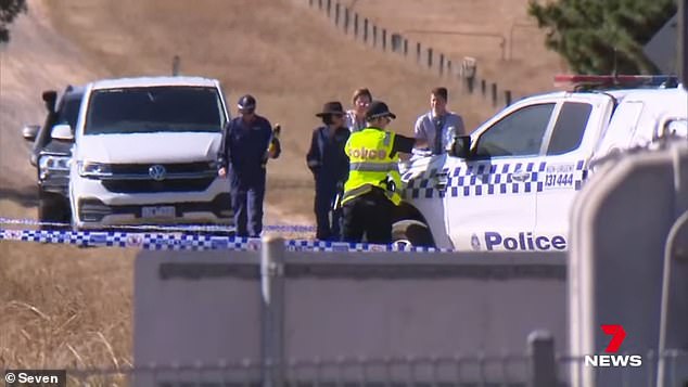 Police made the grim discovery inside a green rubbish bin on Mount Pollock Rd in Buckley, west of Geelong, on Saturday.