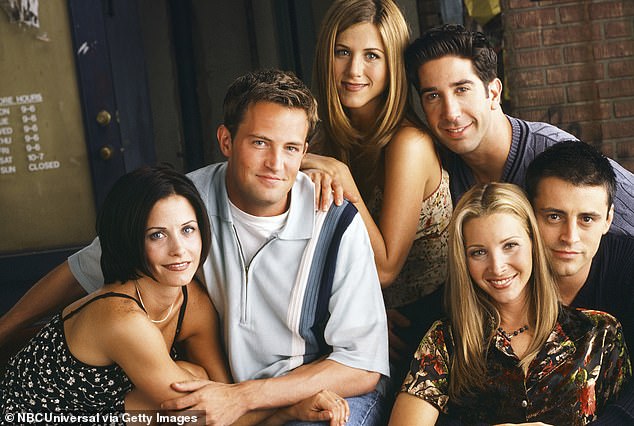 He was best known for playing Chandler Bing on Friends, but also had an illustrious career in Hollywood (pictured with Courteney Cox, Jennifer Aniston, David Schwimmer, Matt LeBlanc and Lisa Kudrow).